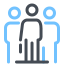 icon three businessman